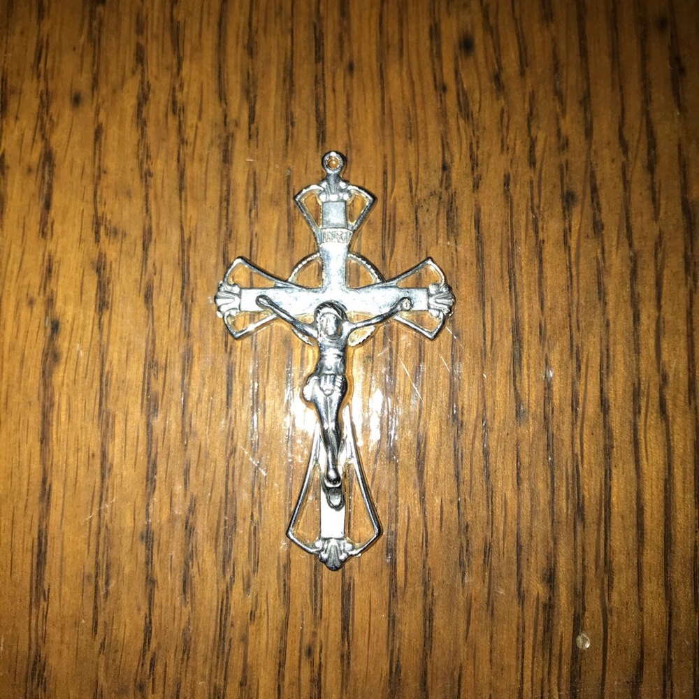 Rosary, Crucifix, Silver-Tone
